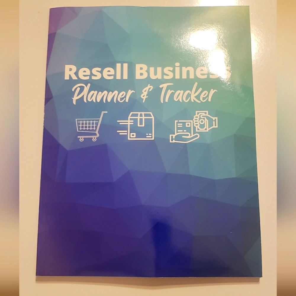Reseller business planner & tracker paperback Blue